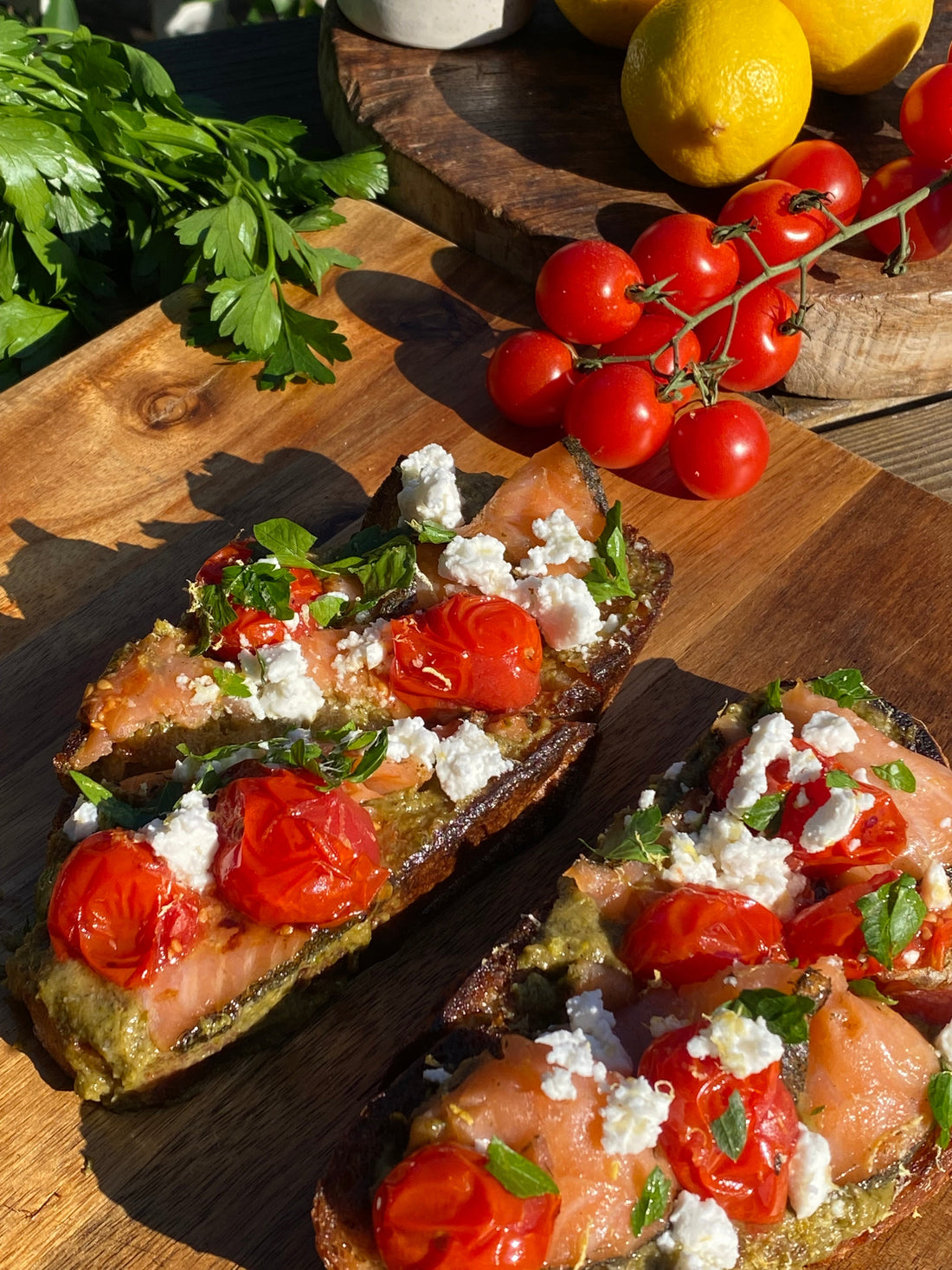 Smoked Salmon Toastie with Zhoug
